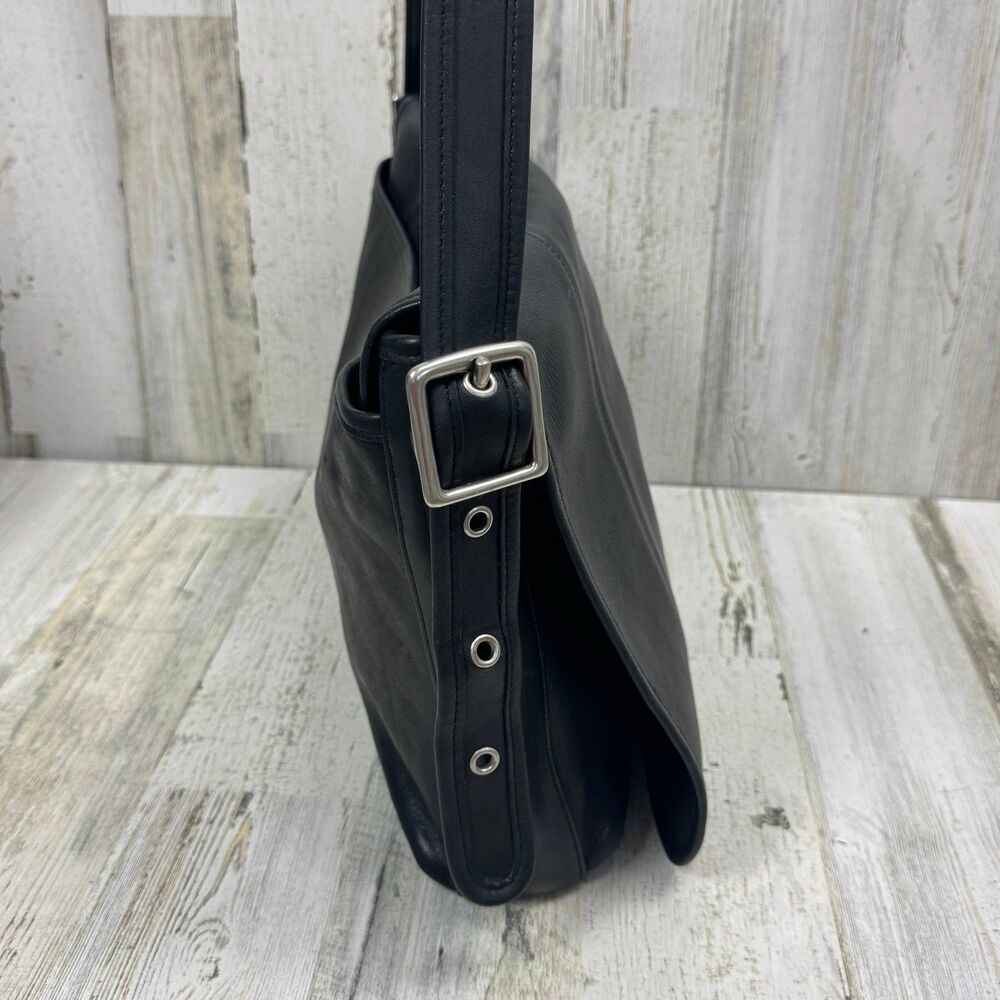 Coach Vintage 90s Black Leather Unisex
Legacy Mail Messenger Bag #9065 - Picture 2 of 12